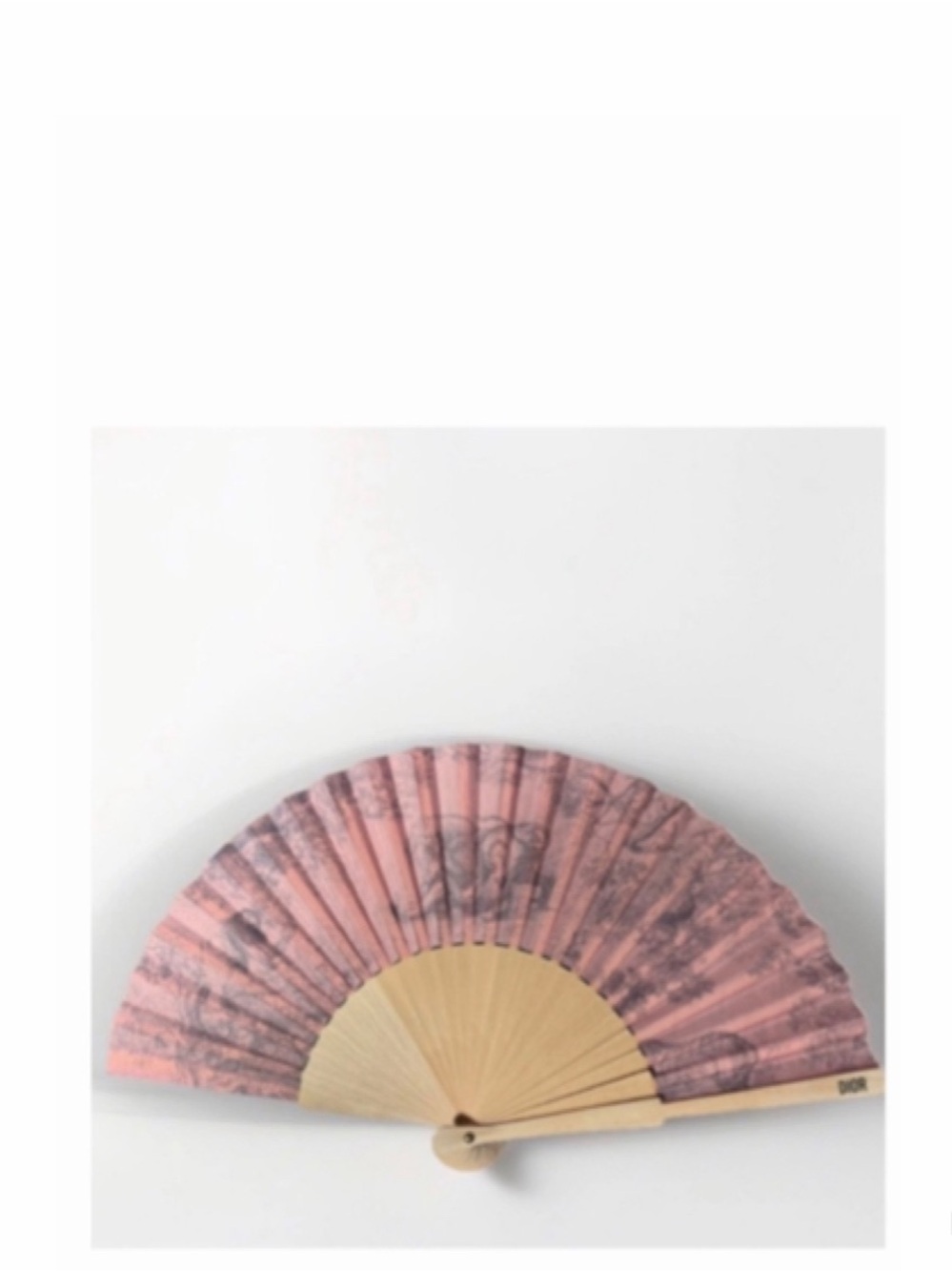 NEW Christian Dior DIORIVIERA Folding Fan Pink